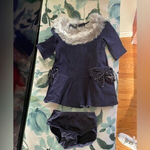 Janie and Jack dress with diaper cover 6-12 months